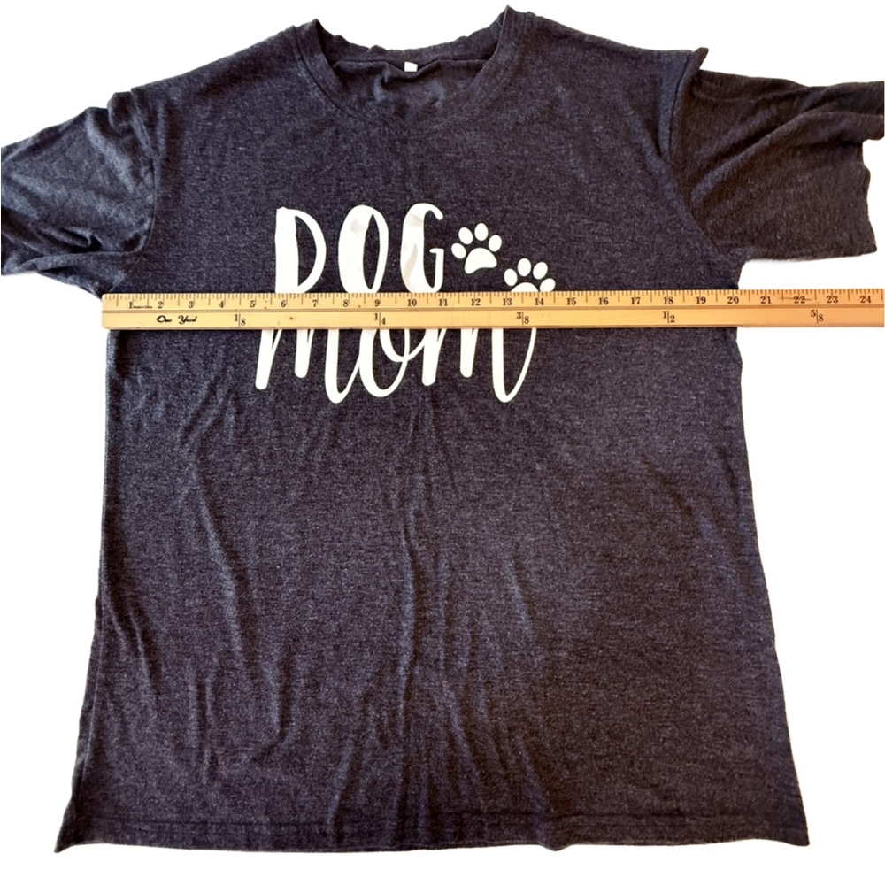 Dog Mom T-Shirt - Gray, Medium - Picture 4 of 6